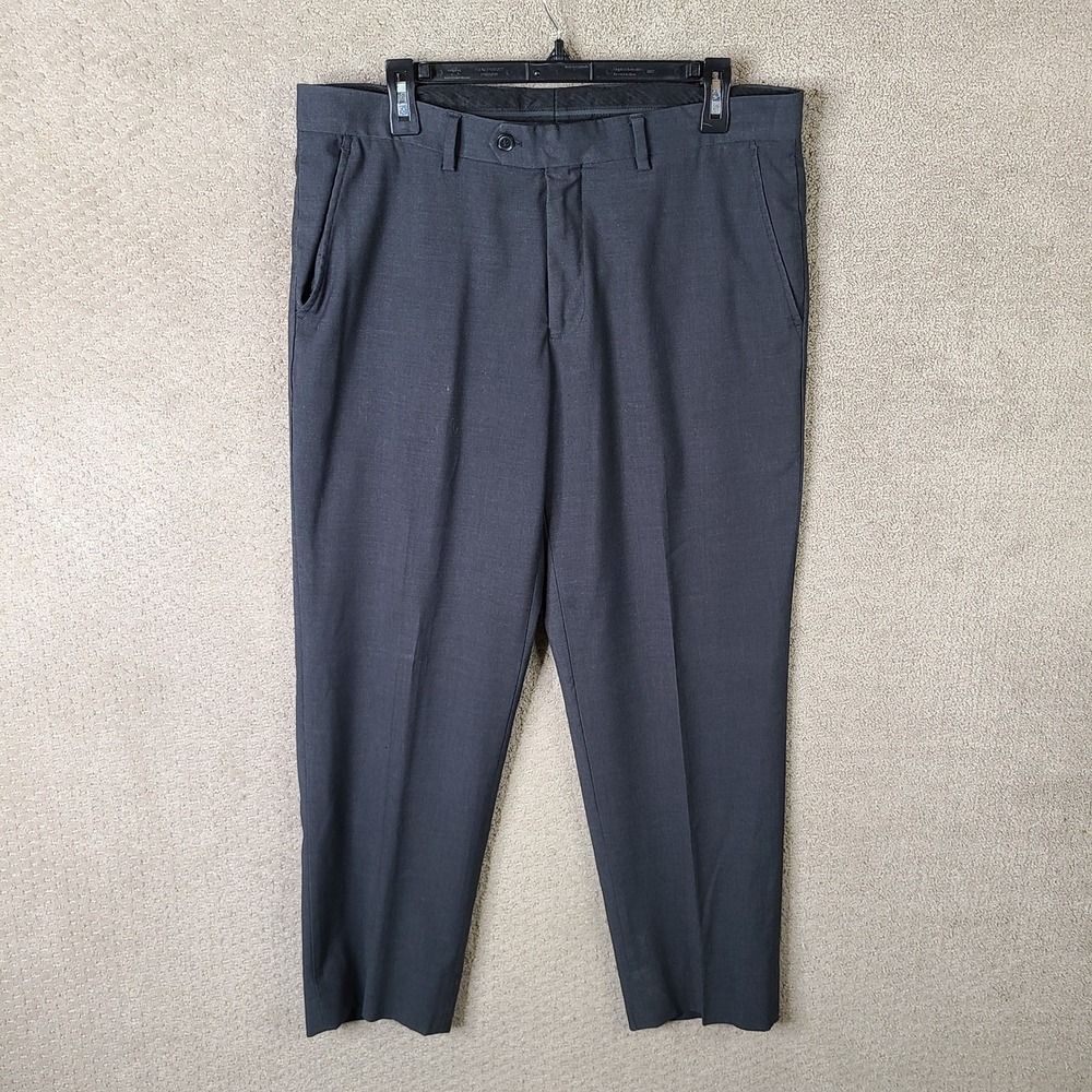 Combatant Gentlemen Pants Mens‎ 34x30 (35x28) Gray Wool Blend Trouser Flat Front